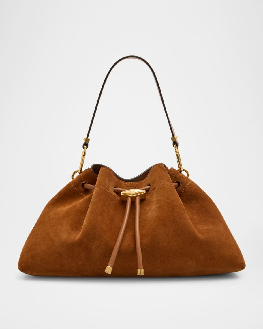 The Cinch Suede Shoulder Bag | Neiman Marcus