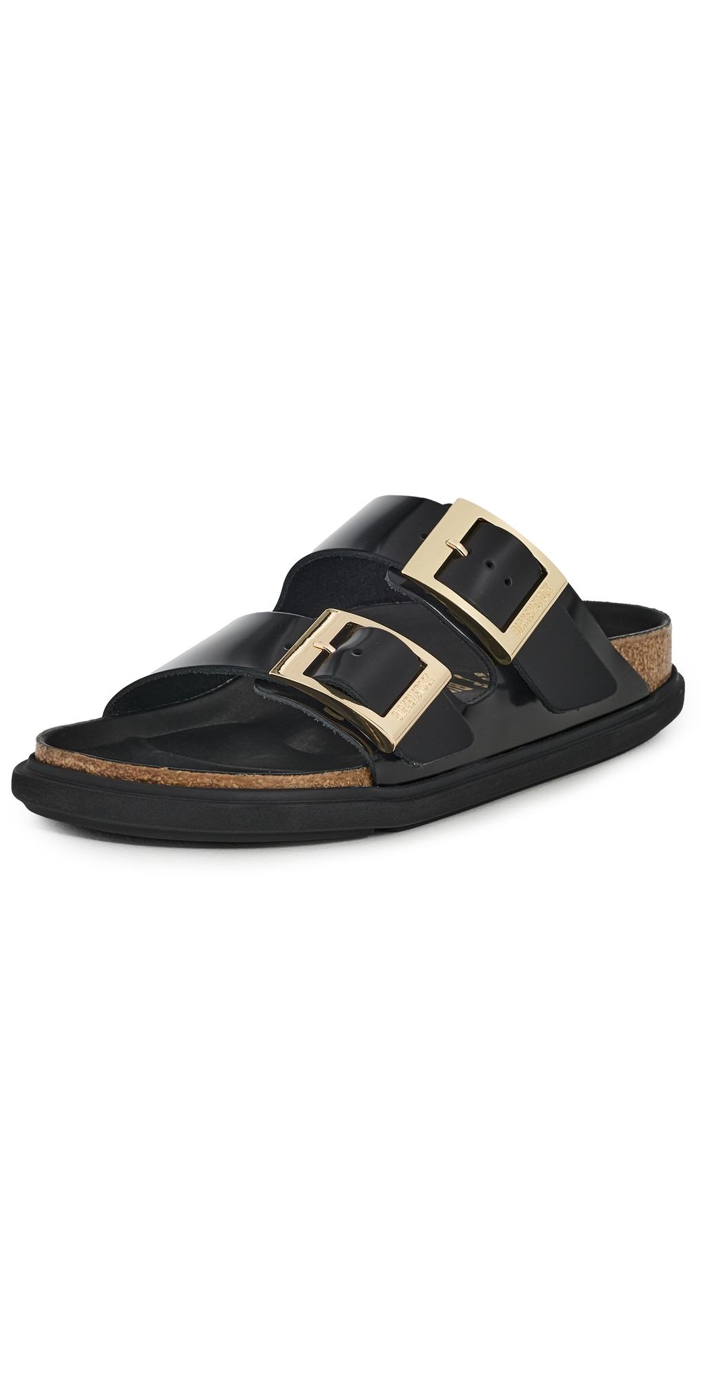 Birkenstock Arizona Droplet High Shine Sandals Black 39 | Shopbop