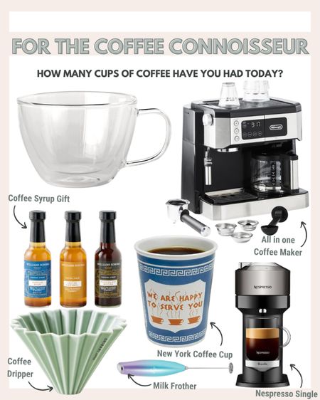 Gifts for the coffee connoisseur! Gift ideas for the coffee drinker. 

#LTKGiftGuide #LTKCyberWeek #LTKHoliday