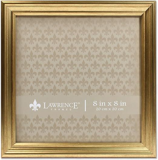 Lawrence Frames 536288 8x8 Sutter Burnished Gold Picture Frame | Amazon (US)