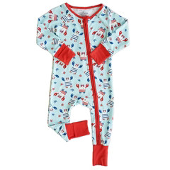 Crabby Cutie Convertible Zip Romper | Caden Lane