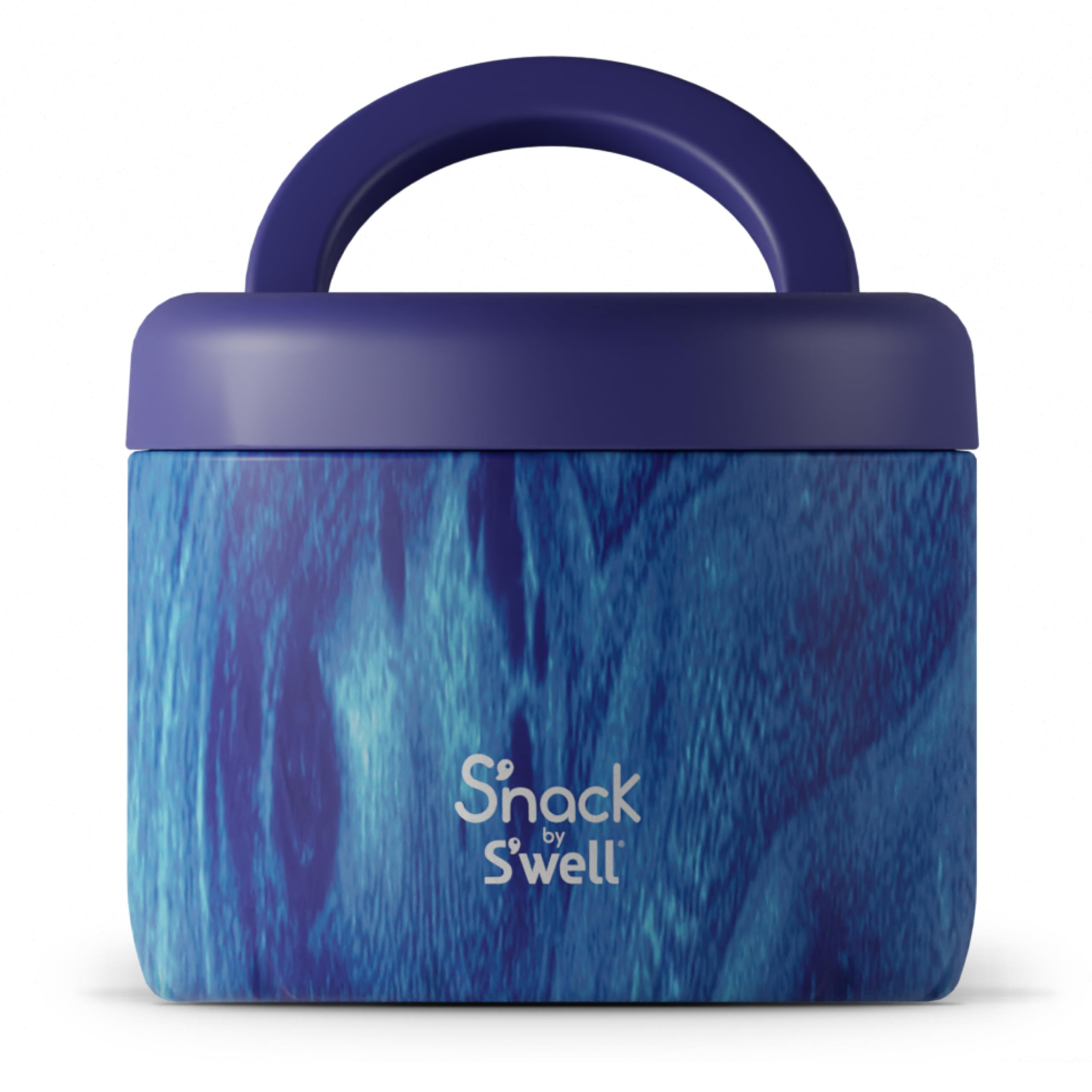 S'nack by S'well Stainless Steel Food Container, 24 Oz, Azure Forest, Double-Layered Insulated Bo... | Amazon (US)