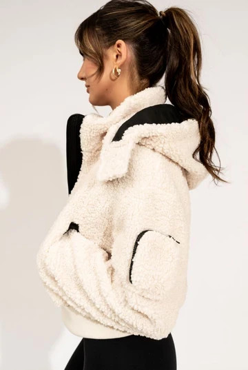 Sherpa Jacket - Cream | IVL COLLECTIVE