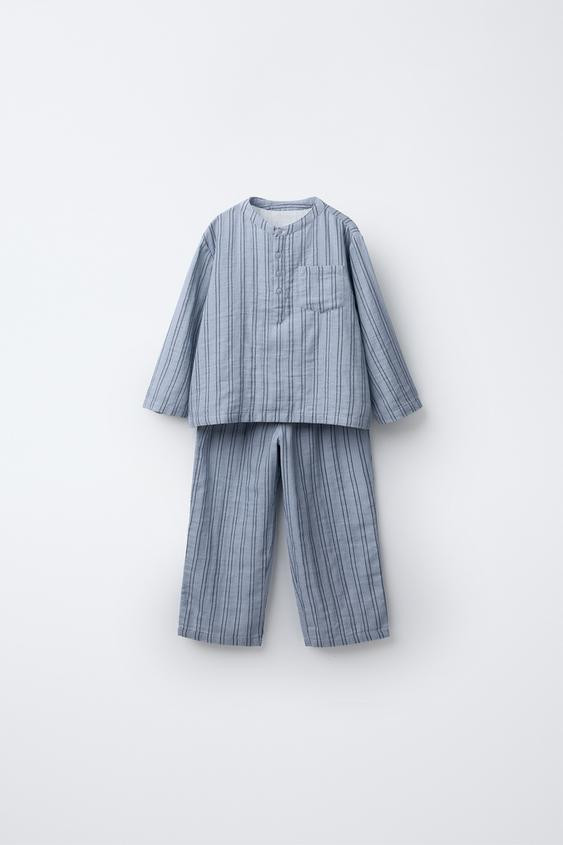 3-6 YEARS/ STRIPED SHIRT PYJAMAS | Zara UK