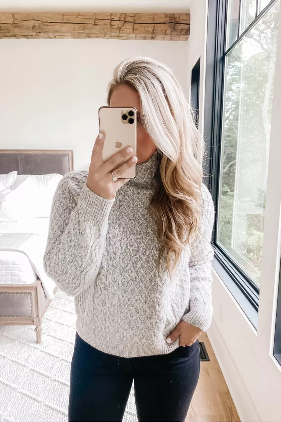 Cable knit sweater and jeans, perfect fall cozy outfit

#LTKStyleTip #LTKSeasonal