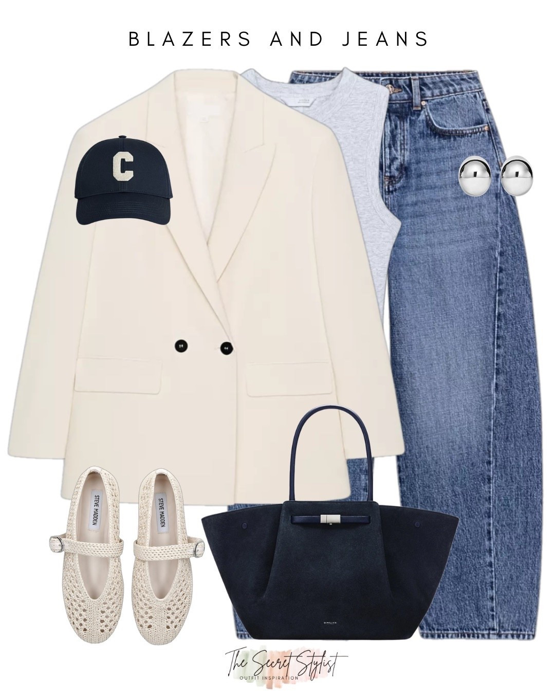 Blazers and jeans 
Spring outfits 2026
Raffia ballet flats 
Barrel leg jeans
Zara 
Celine cap


#LTKuk #LTKspring #LTKstyletip

#LTKstyletip #LTKspring #LTKeurope