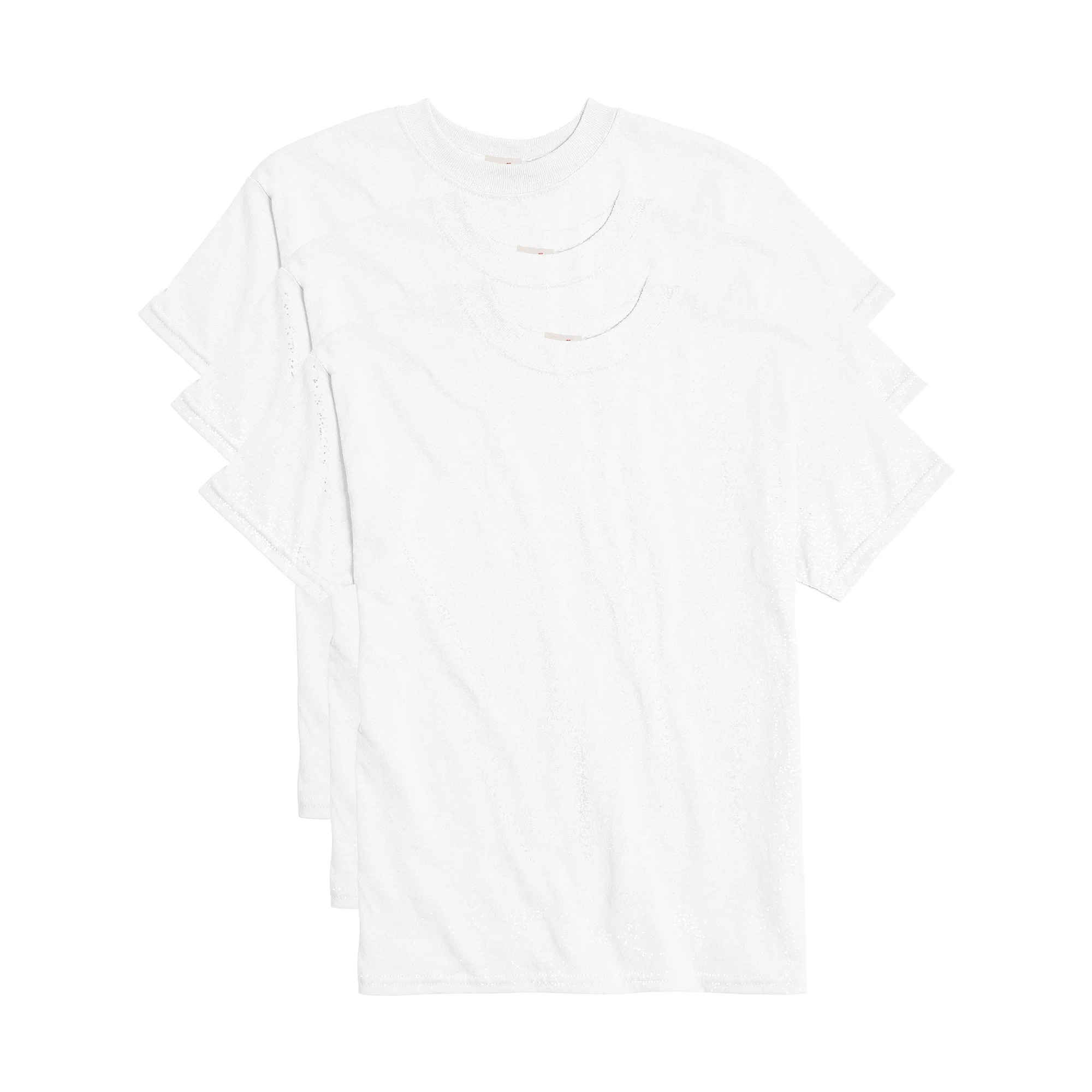 Hanes Boys EcoSmart Short Sleeve Tee Value Pack, 3 Pack, Sizes 6-18 | Walmart (US)