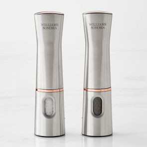 Williams Sonoma Rechargeable Electric Salt &amp; Pepper Mills, 8" | Williams-Sonoma