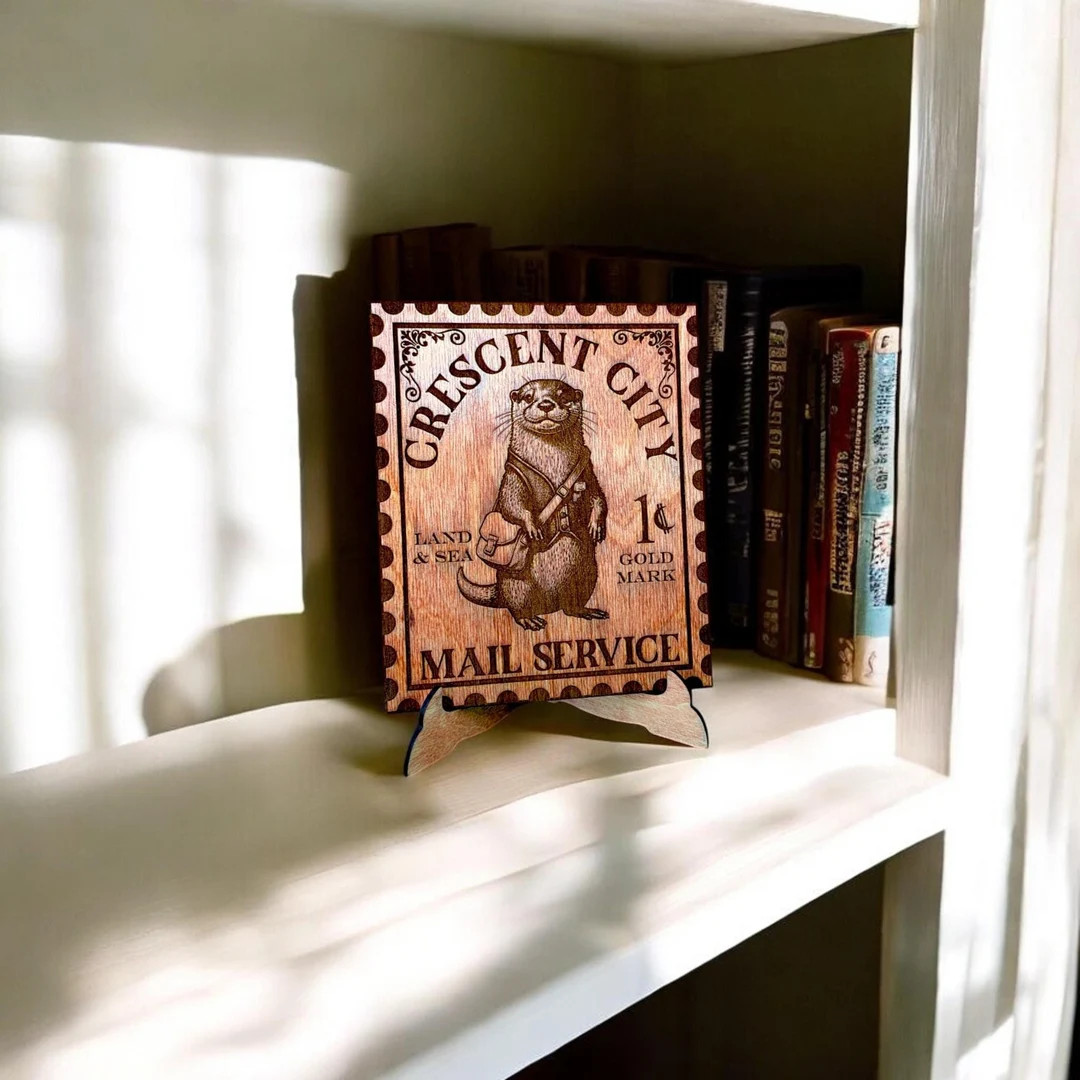 Crescent City Mail Service Otter Hand Finished Wooden Postage Stamp Shelf Sitter | Etsy (US)