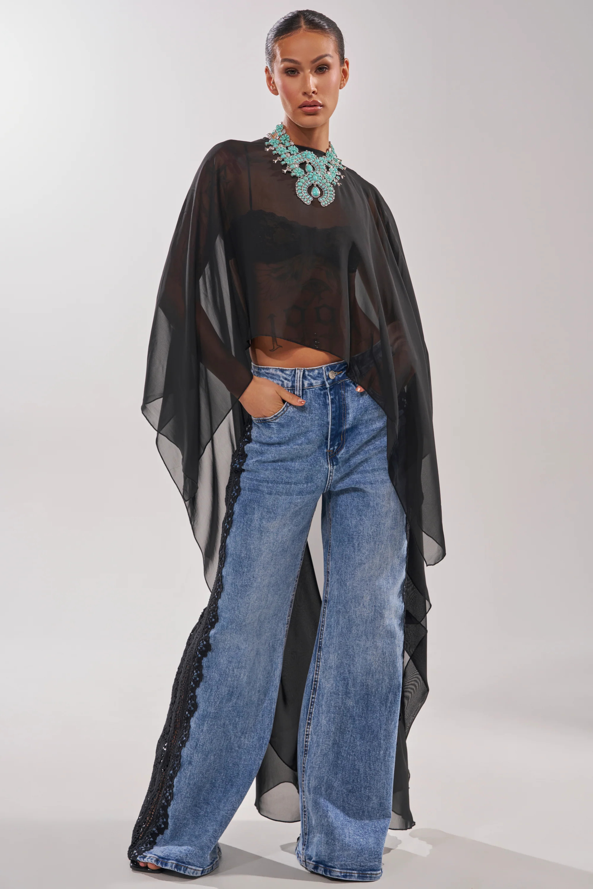 LOCKED IN LACE DENIM | AKIRA