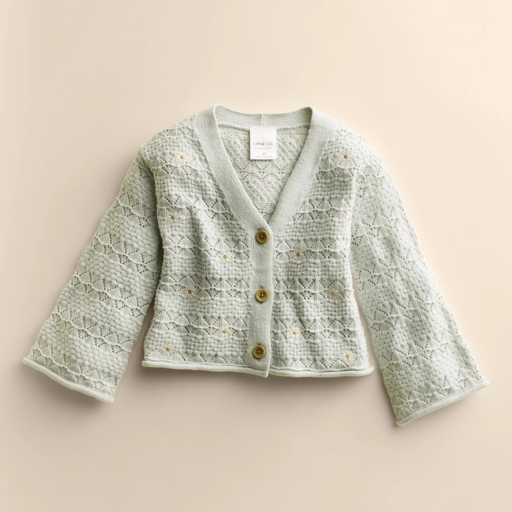 Baby & Toddler Girl Little Co. By Lauren Conrad Pointelle Cardigan | Kohl's
