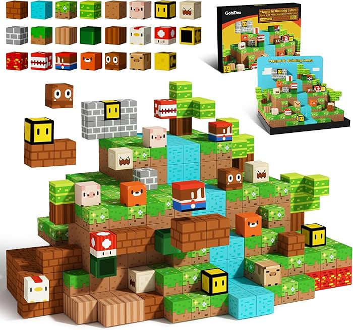 GobiDex Magnetic Blocks Kids Building Toys for Boys Girls 3+, Game-Based Build MagWonder with Mag... | Amazon (US)