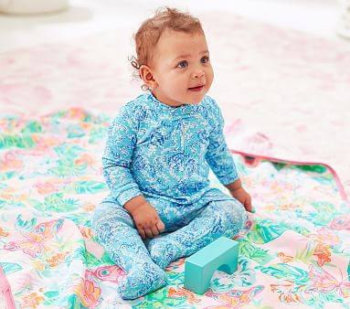 Lilly Pulitzer Turtley Awesome Organic Nursery Pajama | Pottery Barn Kids