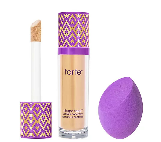tarte Super-Size Shape Tape Concealer with Sponge | QVC