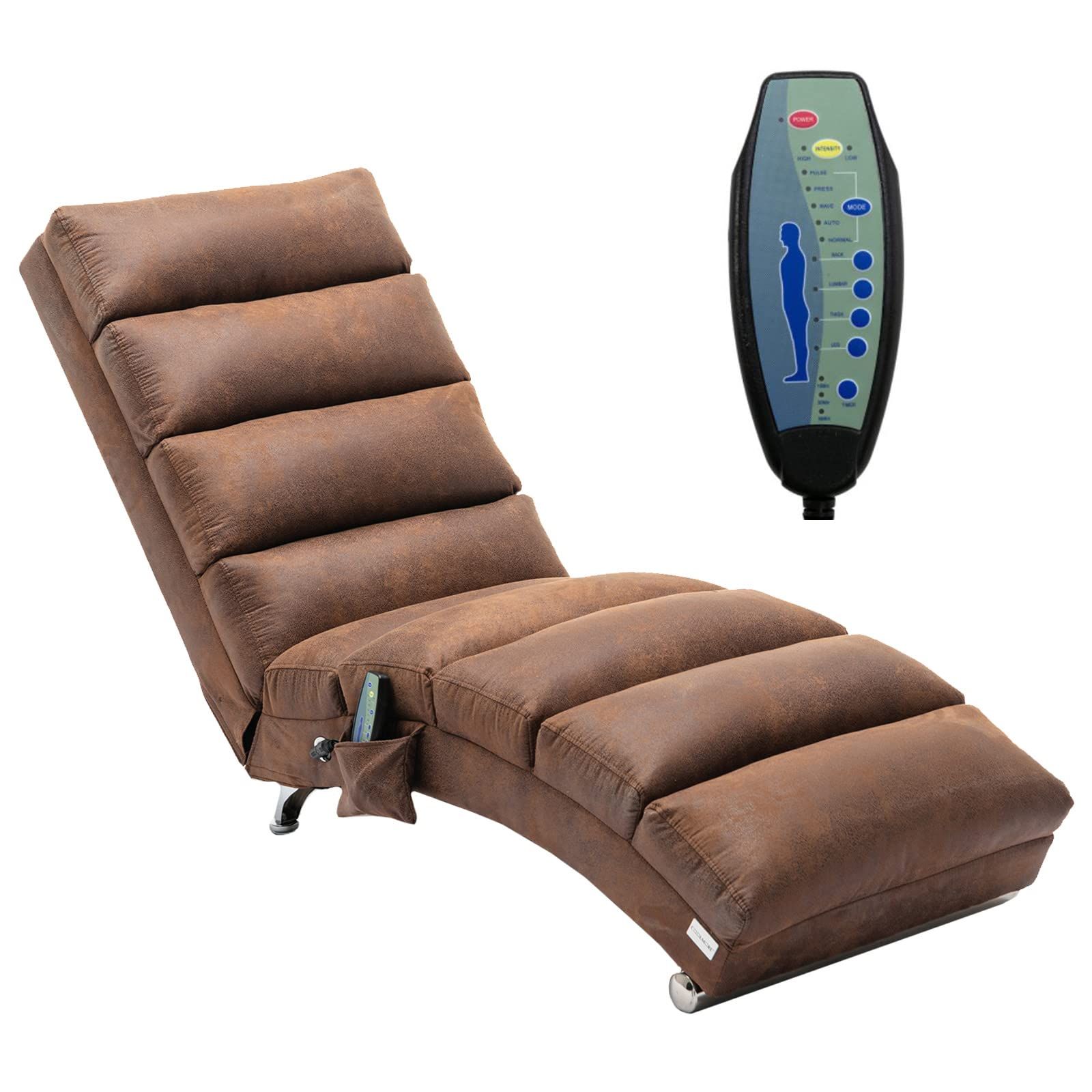 LETESA Massage Linen Chaise Lounge Indoor Chair, Electric Recliner Chair, Sleeper Chair, Upholstered | Amazon (US)