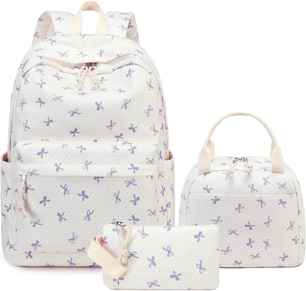 LEDAOU School Bag Backpack Set for Girls Teen Backpack | Amazon (US)