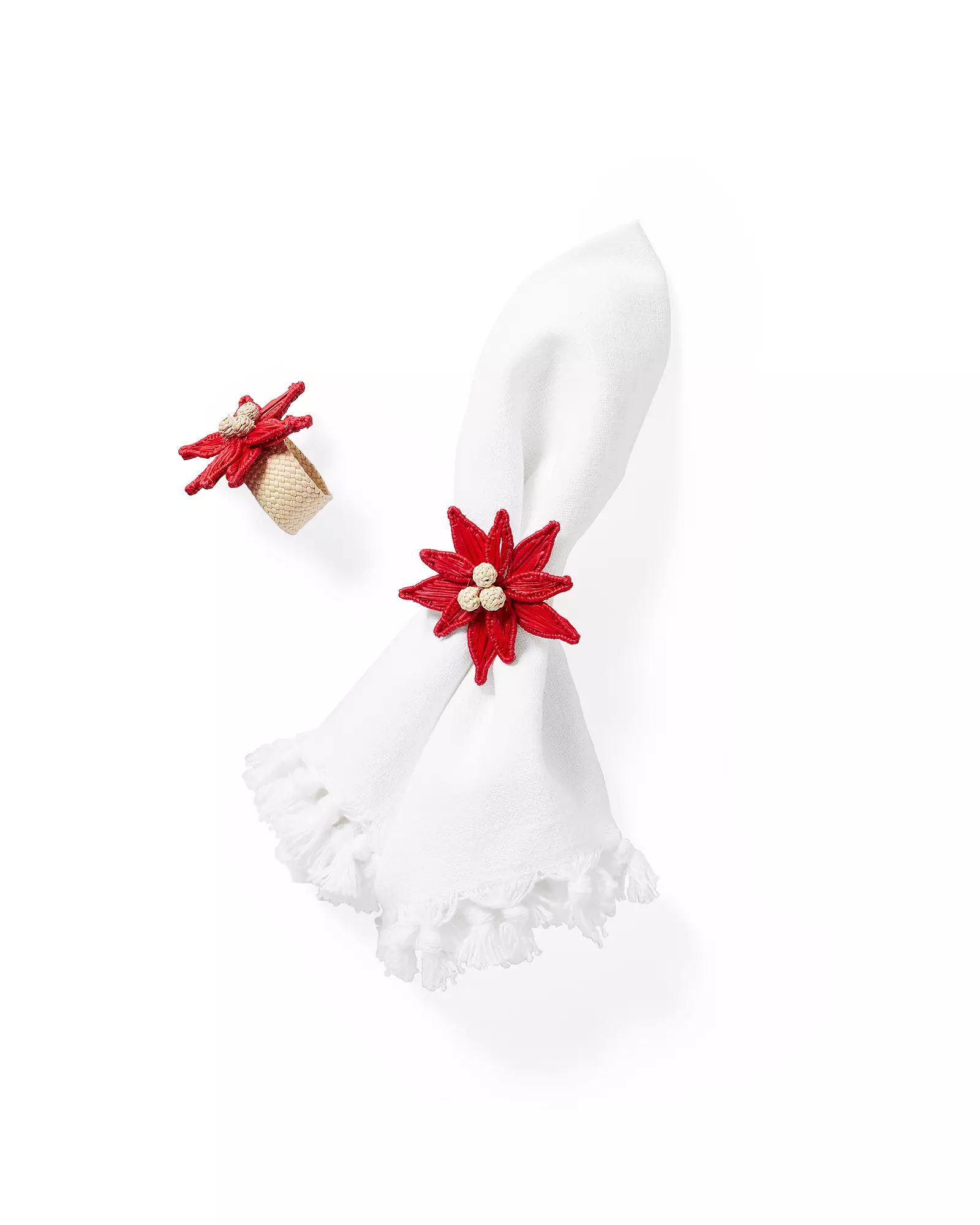 Poinsettia Napkin Ring (Set of 2) | Serena and Lily