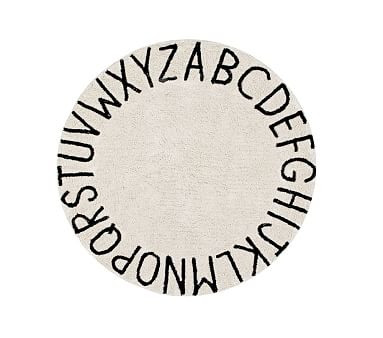 Lorena Canals Machine Washable ABC Round Rug | Pottery Barn Kids