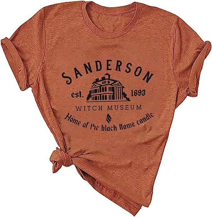 T&Twenties Women Hocus Pocus Halloween Shirts Casual Sanderson Sisters Squad T-Shirt Short Sleeve... | Amazon (US)