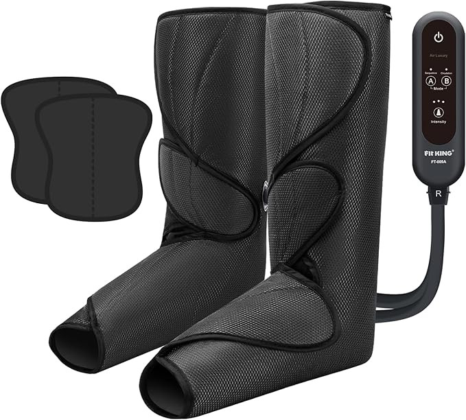 FIT KING Leg Massager for Circulation and Pain Relief, Air Compression Leg and Foot Massager to R... | Amazon (US)