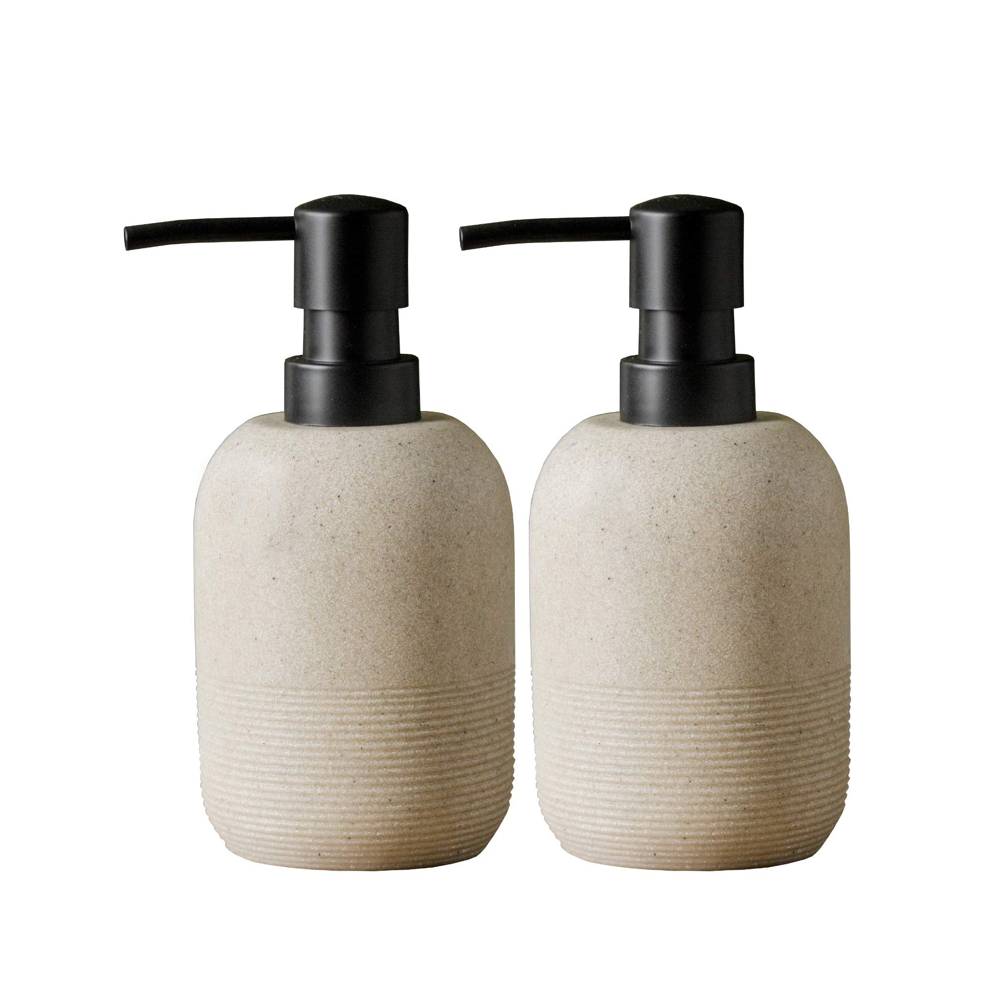 2pcs/Set Beige Soap Dispenser Set,Hand Soap Lotion Dispenser for Bathroom, for Elegant Bathroom D... | Amazon (US)