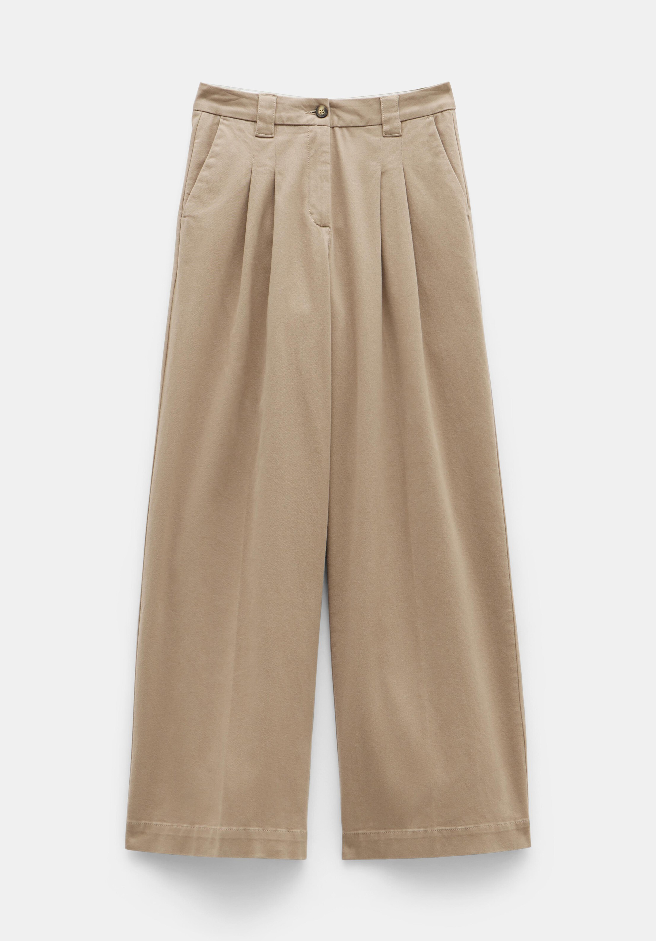Ali Wide Chino Trousers | Hush UK