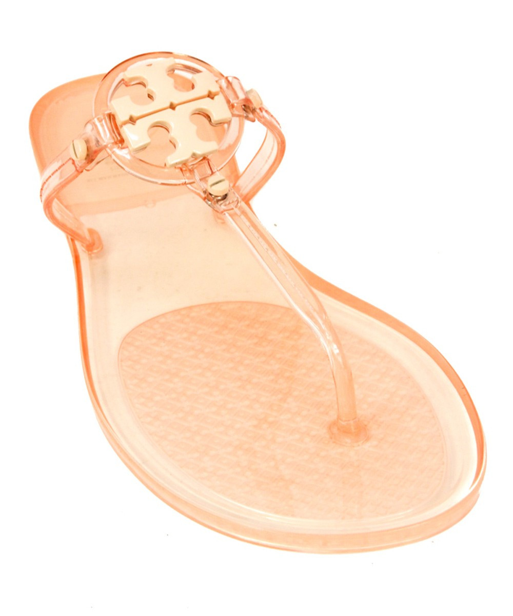 Tory Burch Women's Sandals PEACH - Peach Mini-Miller Jelly Leather Sandal - Women | Zulily