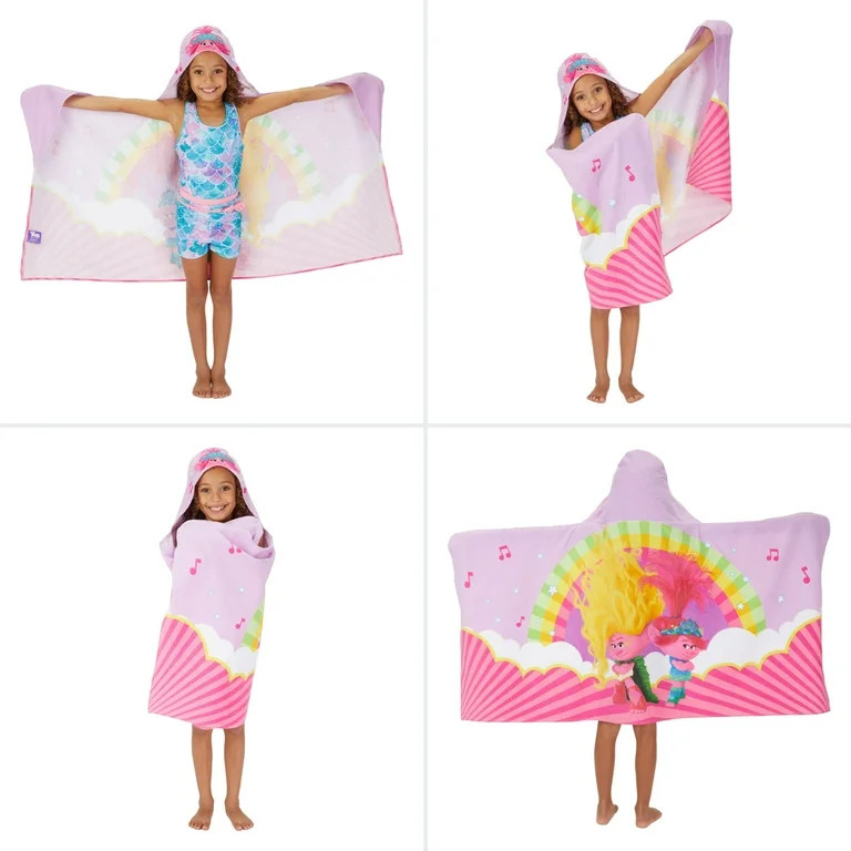 Trolls Poppy Kids Cotton Hooded Towel | Walmart (US)