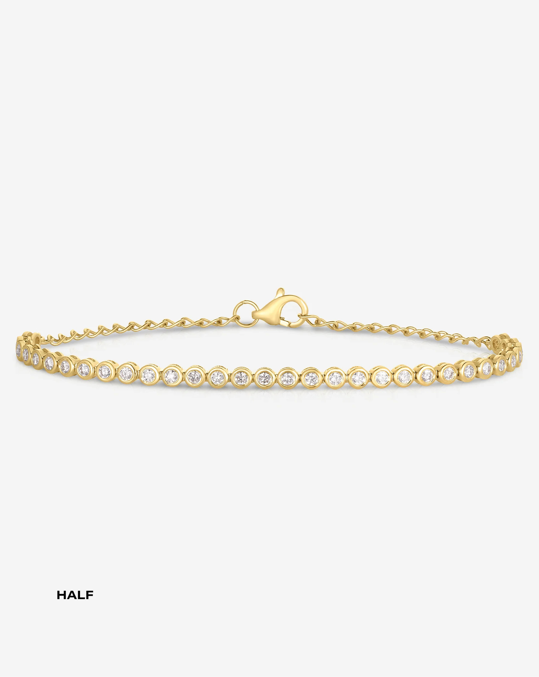 Bezel Mini Diamond Tennis Bracelet | Ring Concierge