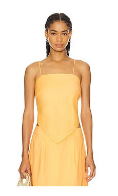 LNA Scarf Tank in Papaya from Revolve.com | Revolve Clothing (Global)