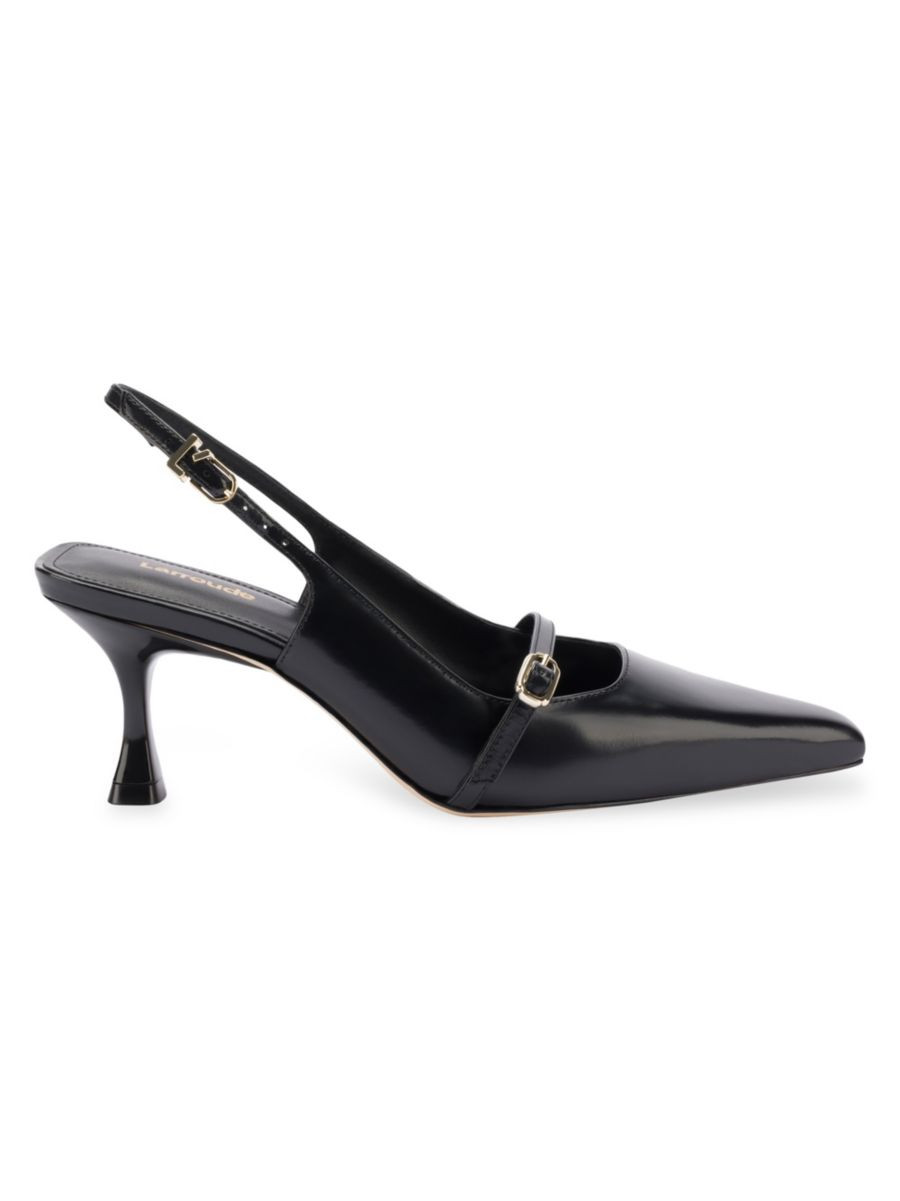 Ines 65MM Leather Slingback Pumps | Saks Fifth Avenue