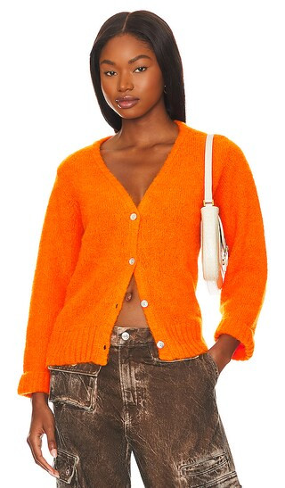 East Cardigan in Orange Fluo | Revolve Clothing (Global)