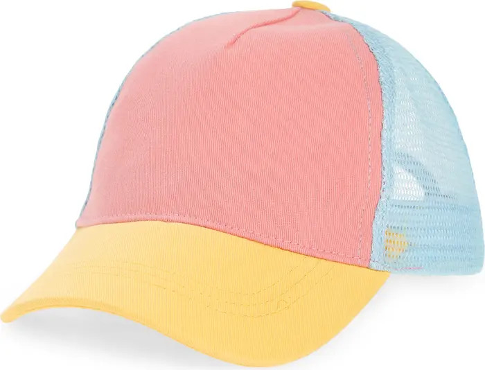 TREASURE&BOND Treasure & Bond Kids' Colorblock Mesh Trucker Hat | Nordstrom | Nordstrom