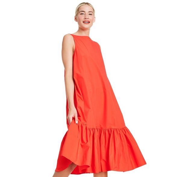 Sleeveless Ruffle Shift Dress - Christopher John Rogers for Target Red | Target