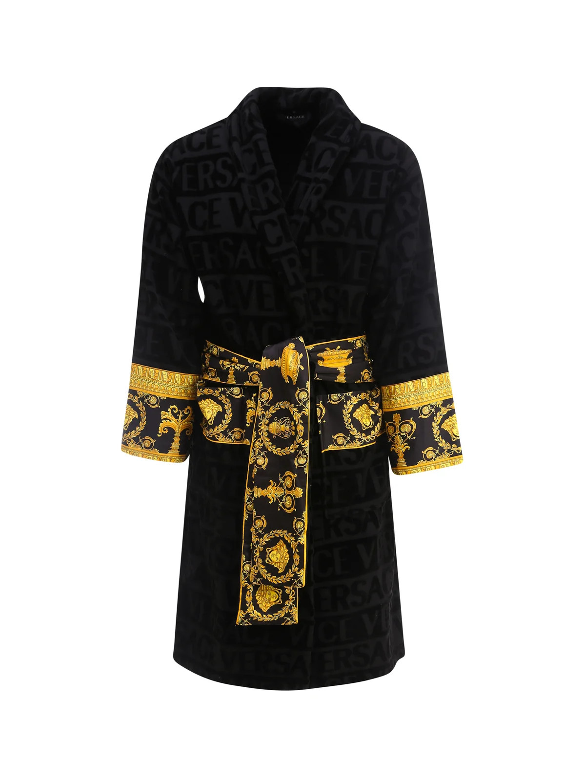 Versace I Love Baroque Belted Bathrobe | Cettire Global
