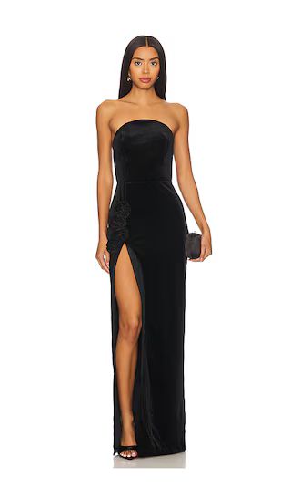 Wolfe Gown in Black Maxi Dress | Black Tie Wedding Guest Dress Fall | Revolve Clothing (Global)