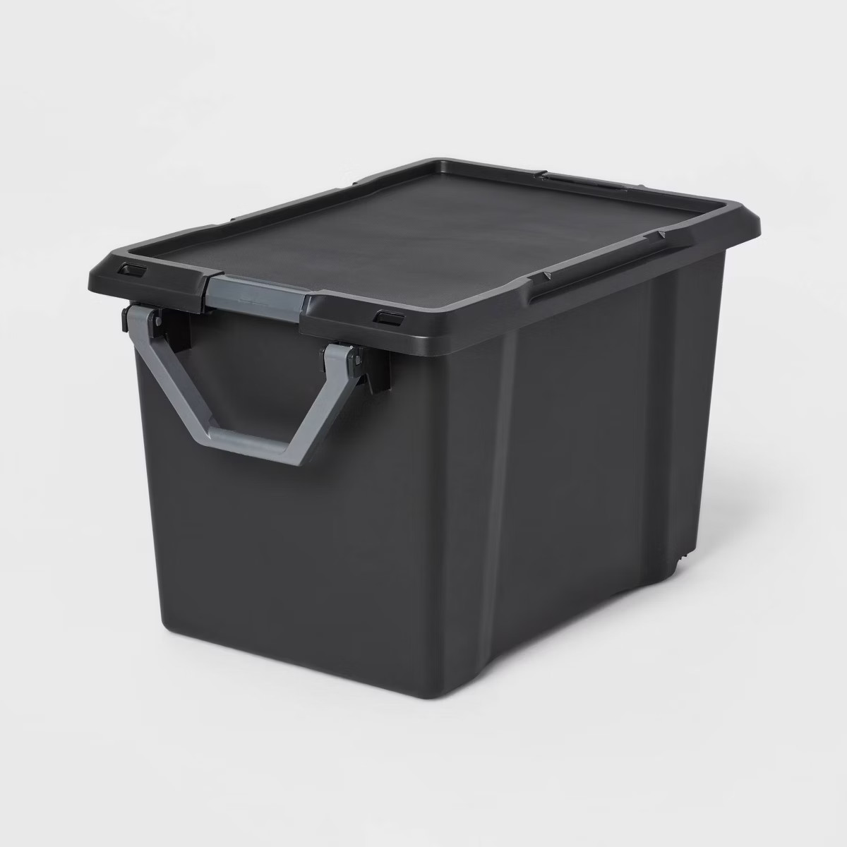 XL Wheeled Latching Storage Tote Black - Brightroom™ | Target