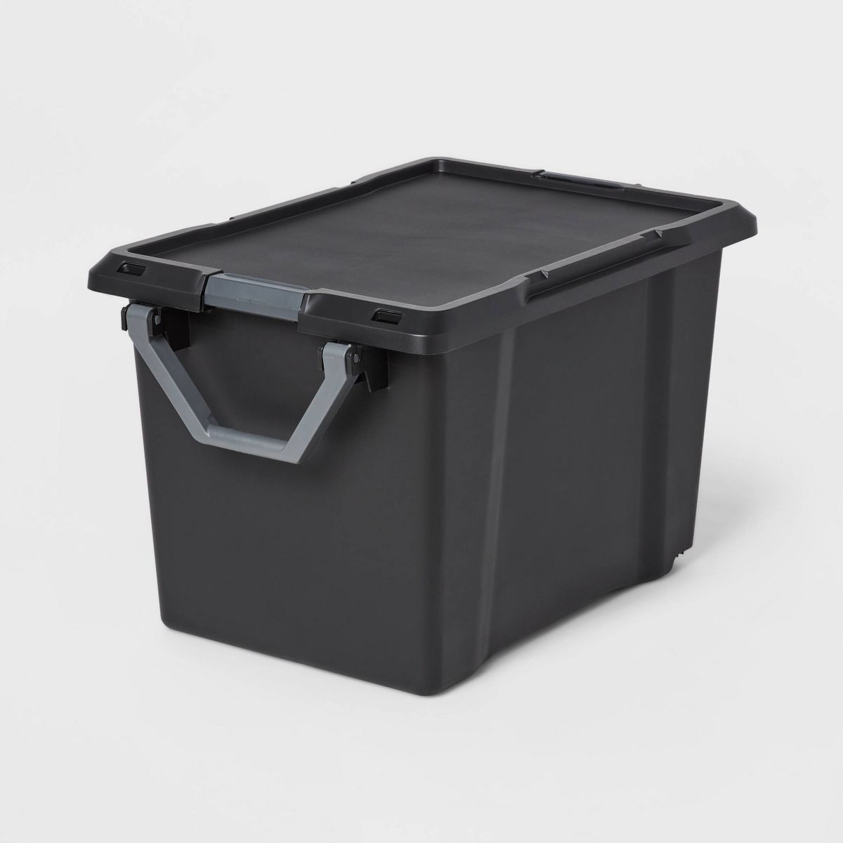 32gal XL Wheeled Latching Storage Tote Black - Brightroom™ | Target