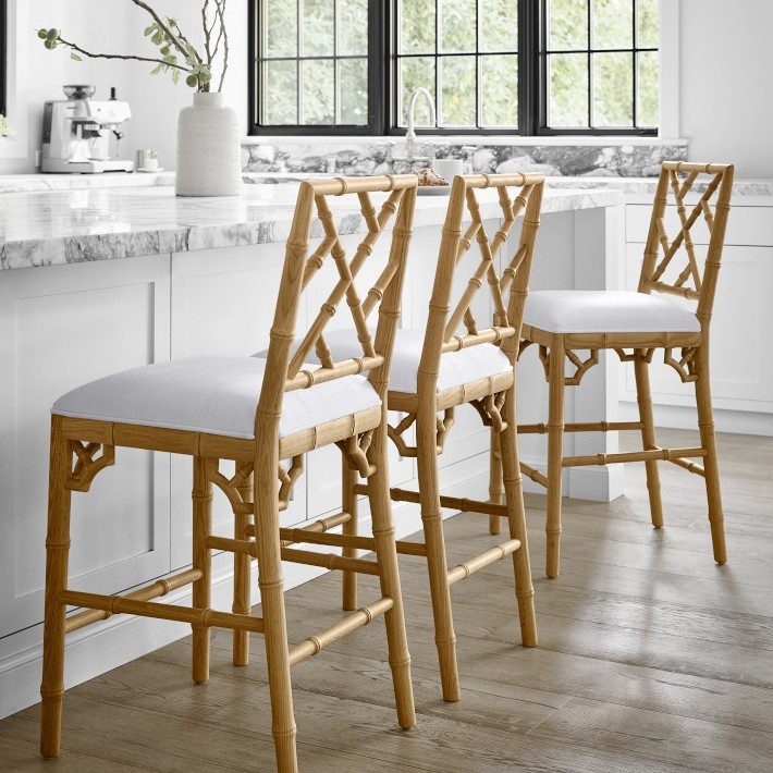 Chippendale Upholstered Bistro Counter Stool | Williams-Sonoma