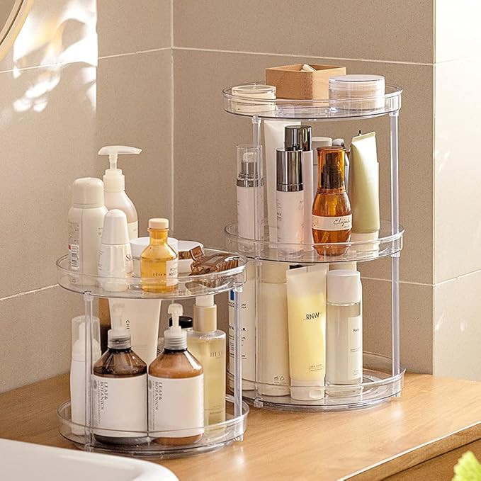 Skincare Organizers Spinning Organizer Rotating Makeup Organizer Bathroom counter Organizer Perfu... | Amazon (US)