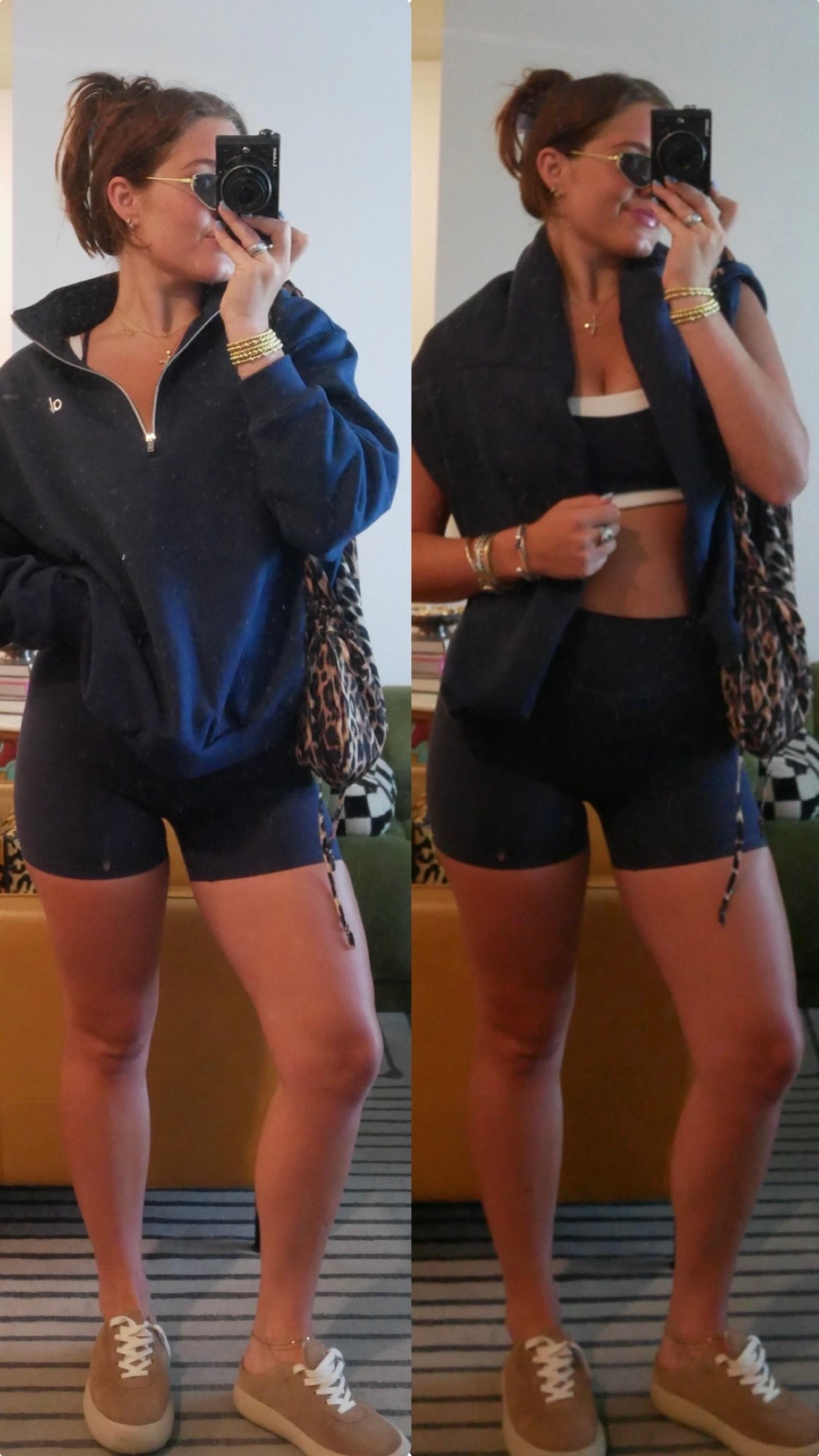 Pullover is a large, set is medium 