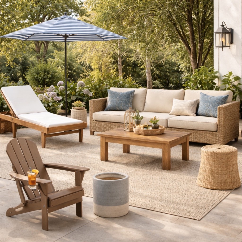 Wayfair patio refresh 🤌🏼 #wayfair

#LTKSeasonal #LTKOver40 #LTKHome