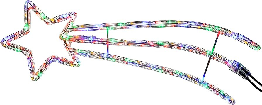 WeRChristmas Animated Shooting Star LED Rope Lights Silhouette with Speed Controller, 90 cm - Lar... | Amazon (UK)