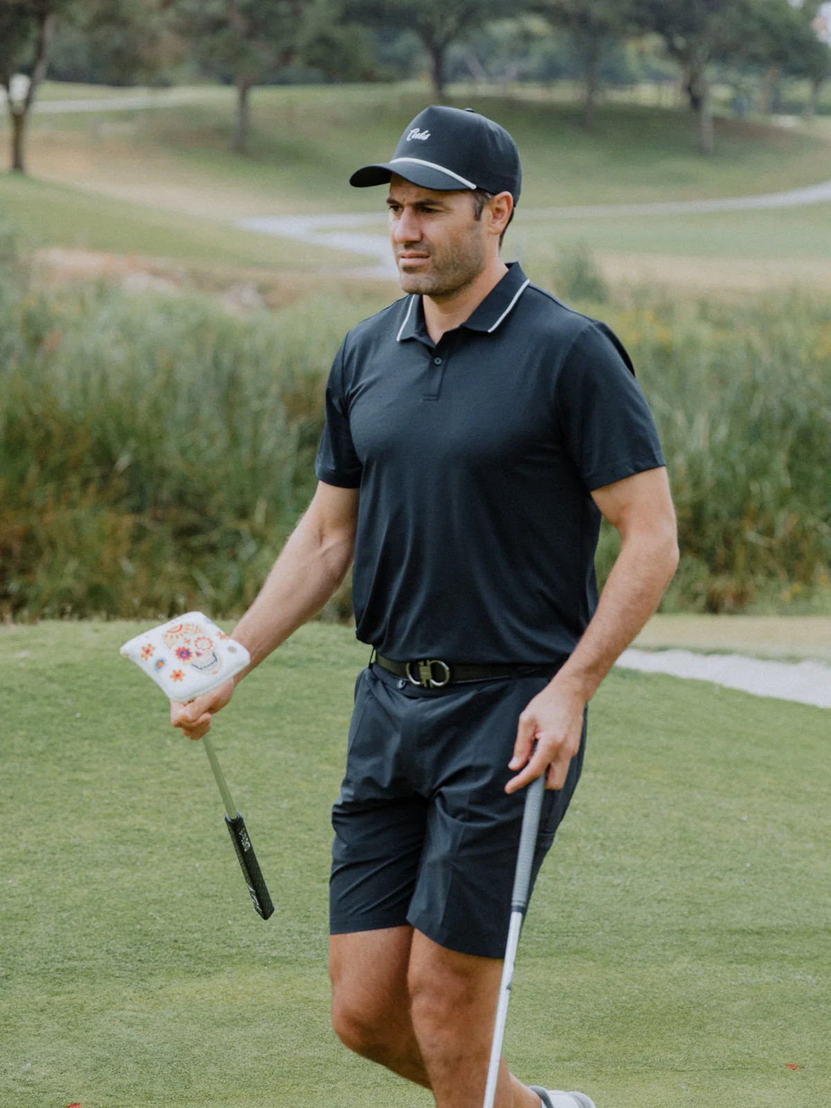 Club Tipped Golf Polo | Black Classic-fit | Cuts Clothing Inc.