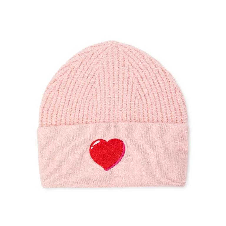 No Boundaries Juniors Embroidered Cuff Beanie - Walmart.com | Walmart (US)