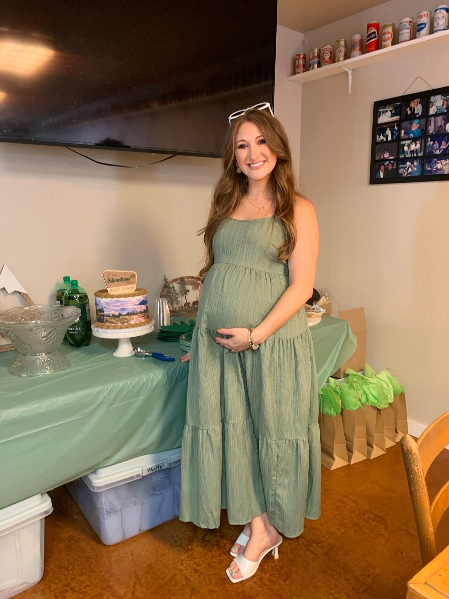 Baby shower dress // maternity dress // green maternity dress for baby shower 

#LTKBump #LTKSaleAlert #LTKBaby