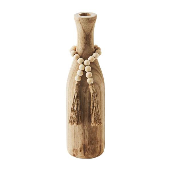 Tassel paulownia beaded vase | Mud Pie (US)