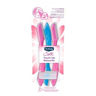 Schick Silk Touch-Up Women's Disposable Razors - 3ct + 1 Precision Cover | Target
