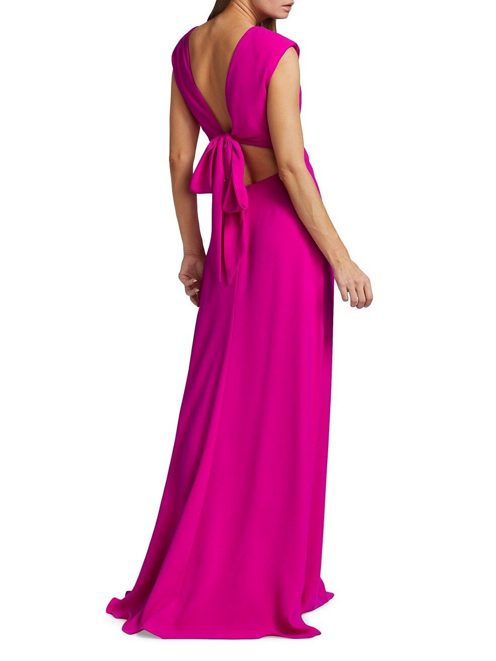 Crepe Cut-Out Gown | Saks Fifth Avenue