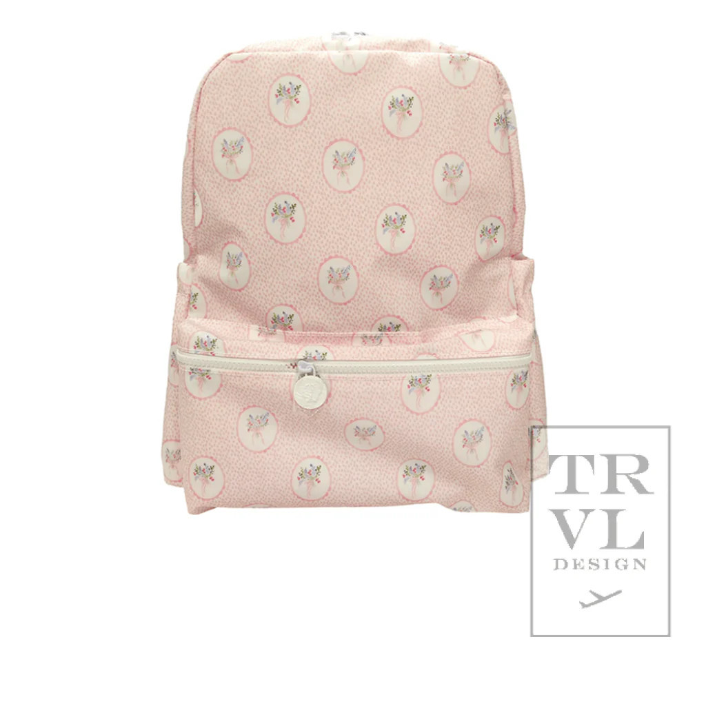BACKPACKER - FLORAL MEDALLION PINK BACKPACK | TRVL DESIGN